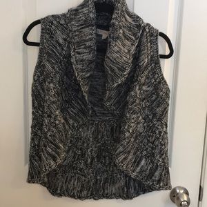 Cropped sweater vest